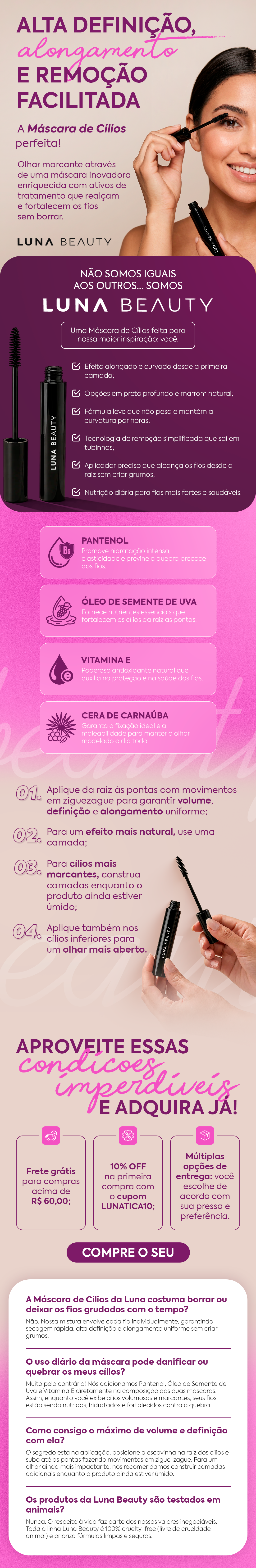 Informativo Lip Oil Luna Beauty